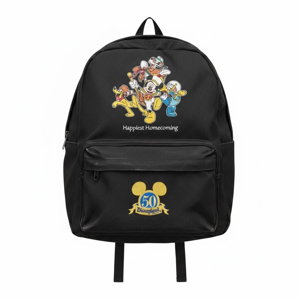 Disney Parks Disneyland 50th Anniversary Backpack Mickey Mouse Homecoming Black